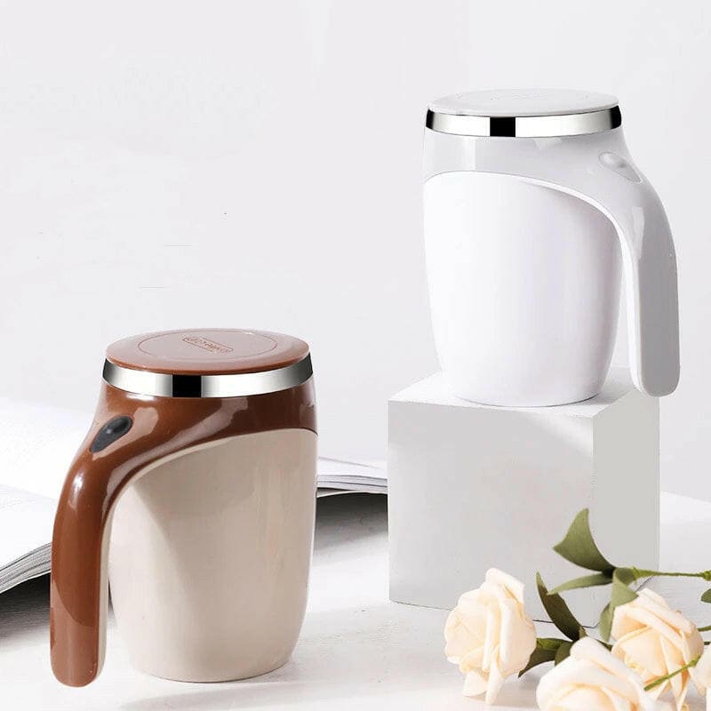 Automatic Stirring Cup Mug Rechargeable Portable Coffee Electric Stirring Stainless Steel Rotating Magnetic Home Drinking Tools