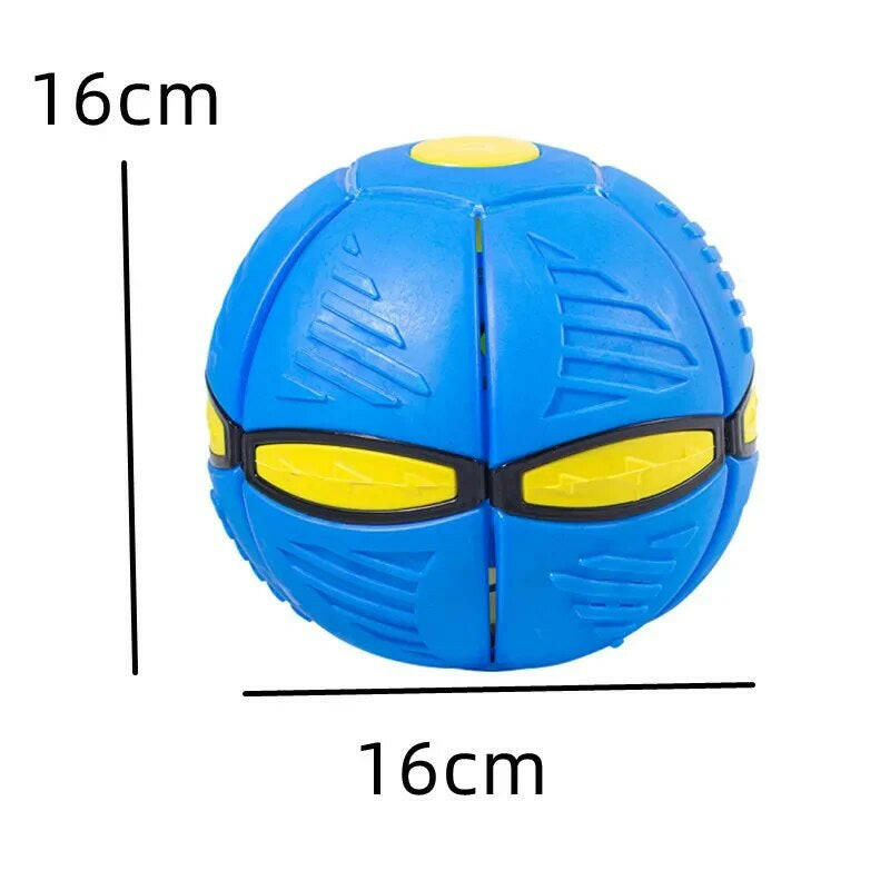 "Interactive Outdoor Dog Flying Saucer Ball for Sports Training and Play"