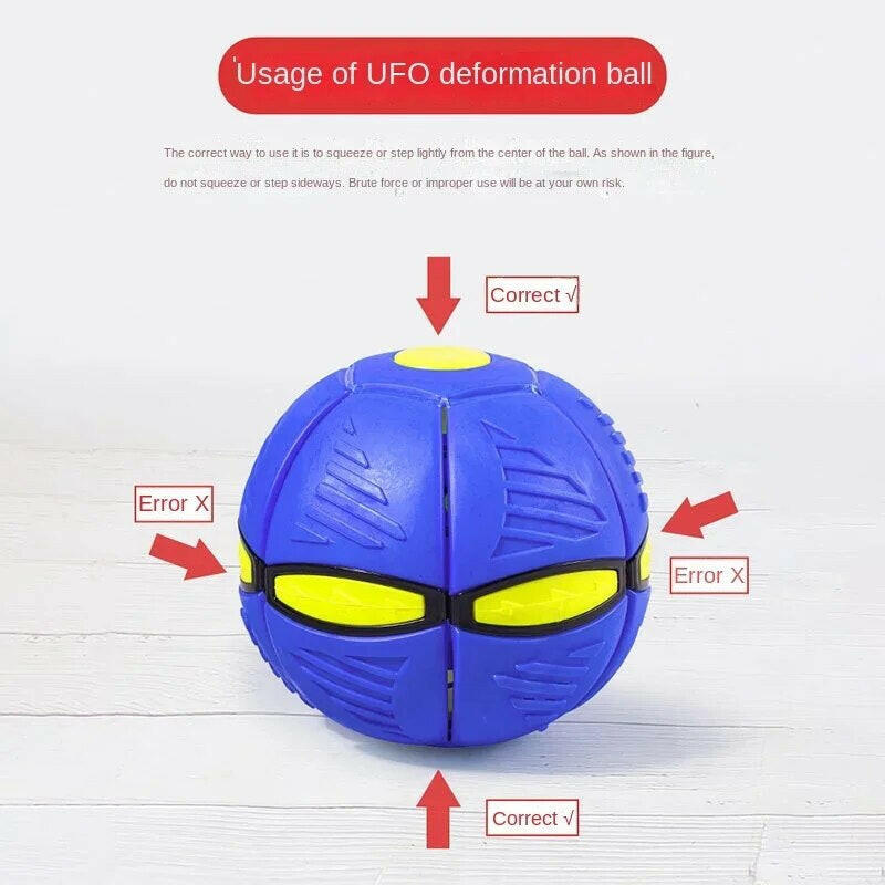 "Interactive Outdoor Dog Flying Saucer Ball for Sports Training and Play"