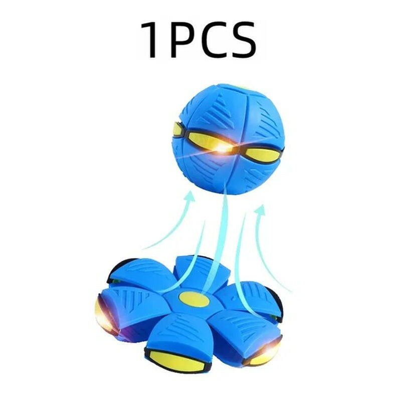 "Interactive Outdoor Dog Flying Saucer Ball for Sports Training and Play"